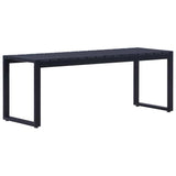 Vidaxl tuinbank 120,5 cm ps-plaat zwart