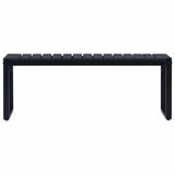 Vidaxl tuinbank 120,5 cm ps-plaat zwart