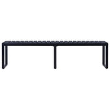 Vidaxl tuinbank 180 cm ps-plaat zwart