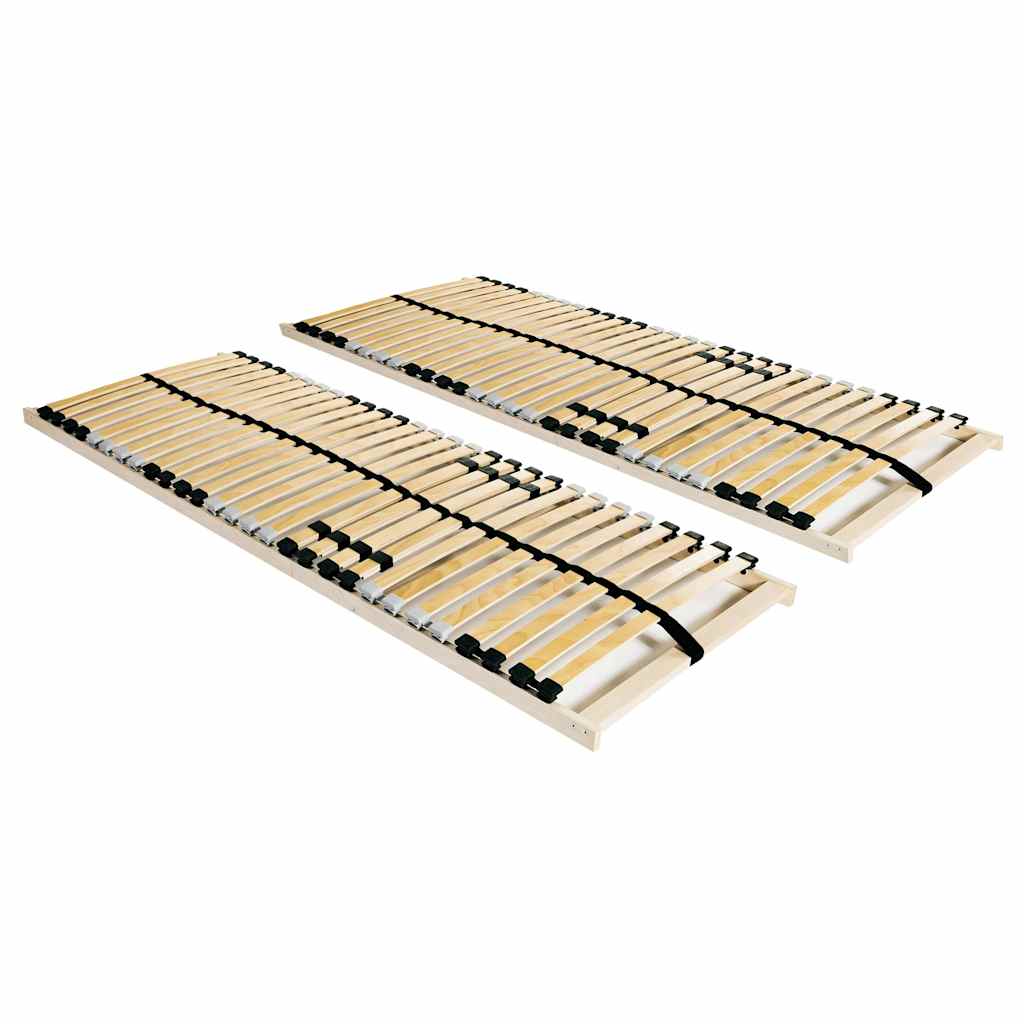 Vidaxl lattenbodems 2 st met 28 latten 7 zones 70x200 cm