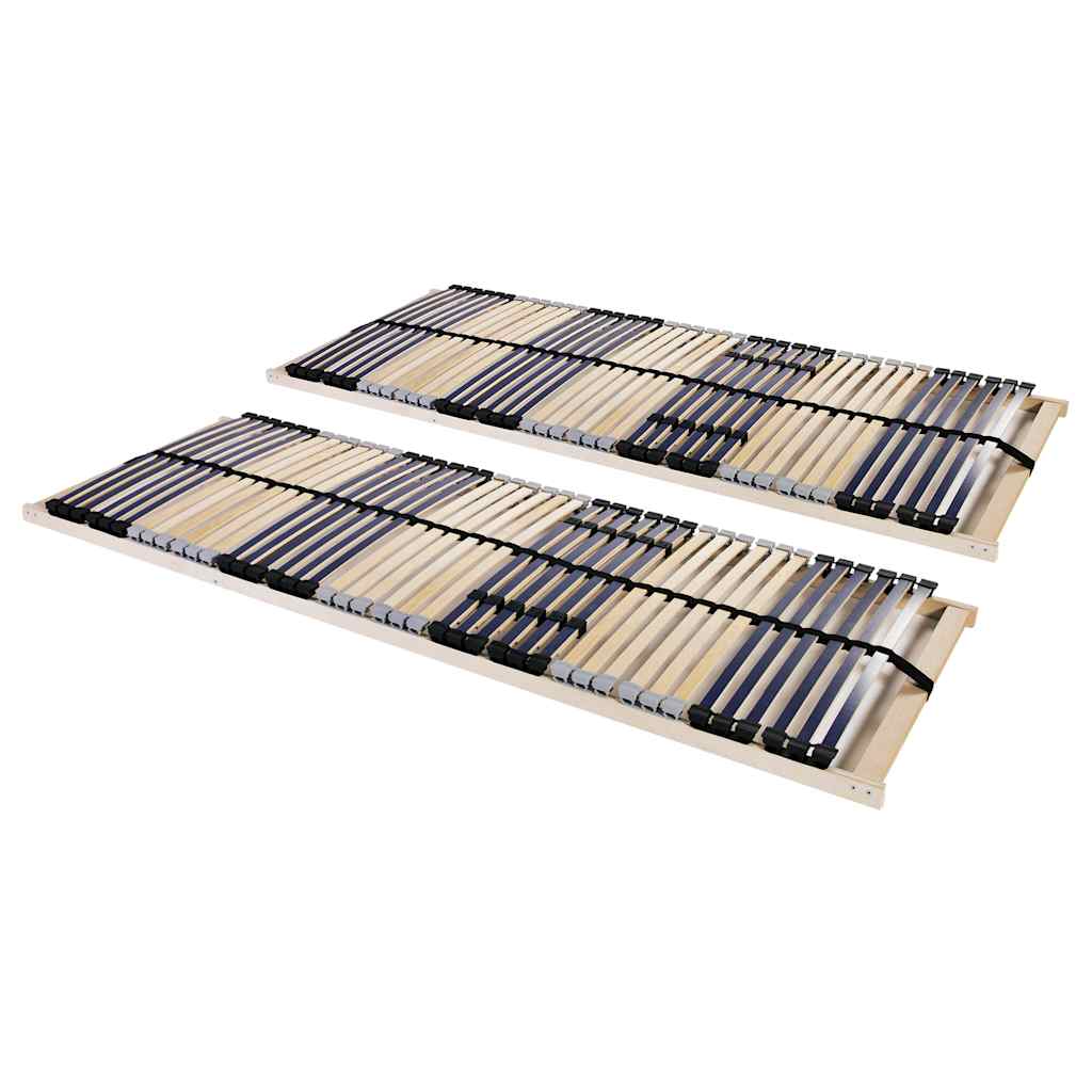 Vidaxl lattenbodems 2 st met 42 latten 7 zones 70x200 cm