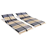 Vidaxl lattenbodems 2 st met 42 latten 7 zones 80x200 cm