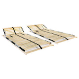 Vidaxl lattenbodems 2 st met 28 latten 7 zones 90x200 cm