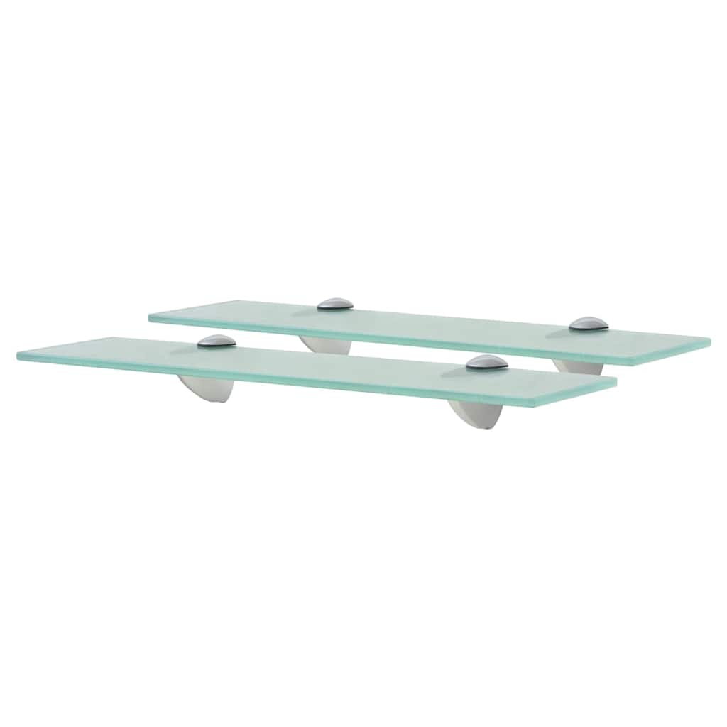 Vidaxl schappen zwevend 2 st 40x10 cm 8 mm glas