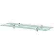 Vidaxl schappen zwevend 2 st 80x10 cm 8 mm glas