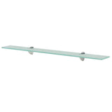 Vidaxl schappen zwevend 2 st 80x10 cm 8 mm glas