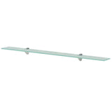 Vidaxl schappen zwevend 2 st 100x10 cm 8 mm glas