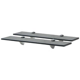 Vidaxl schappen zwevend 2 st 50x10 cm 8 mm glas