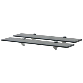 Vidaxl schappen zwevend 2 st 60x10 cm 8 mm glas