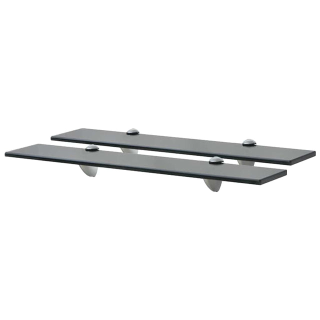 Vidaxl schappen zwevend 2 st 60x10 cm 8 mm glas