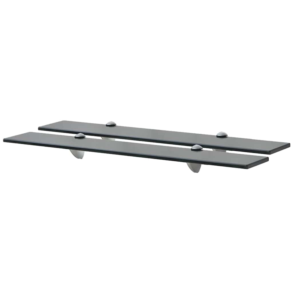 Vidaxl schappen zwevend 2 st 70x10 cm 8 mm glas