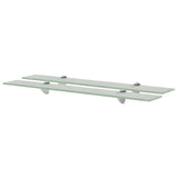 Vidaxl schappen zwevend 2 st 70x10 cm 8 mm glas