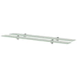 Vidaxl schappen zwevend 2 st 100x10 cm 8 mm glas