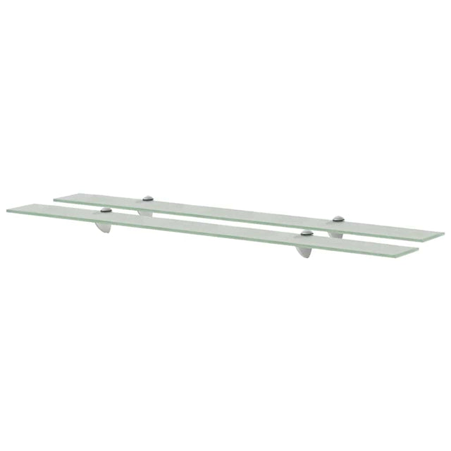 Vidaxl schappen zwevend 2 st 100x10 cm 8 mm glas
