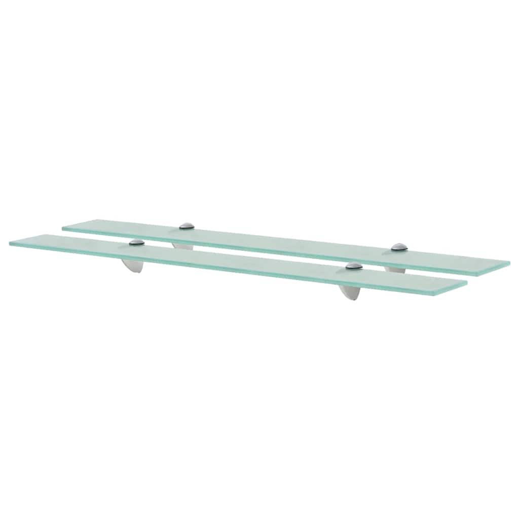 Vidaxl schappen zwevend 2 st 80x20 cm 8 mm glas