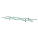 Vidaxl schappen zwevend 2 st 90x20 cm 8 mm glas