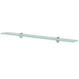 Vidaxl schappen zwevend 2 st 90x20 cm 8 mm glas