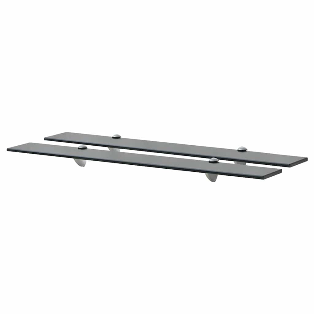 Vidaxl schappen zwevend 2 st 80x20 cm 8 mm glas