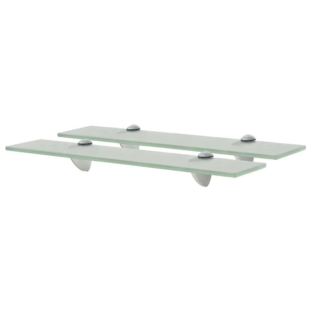 Vidaxl schappen zwevend 2 st 50x20 cm 8 mm glas
