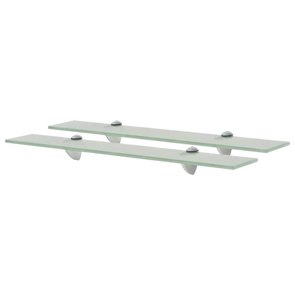 Vidaxl schappen zwevend 2 st 60x20 cm 8 mm glas