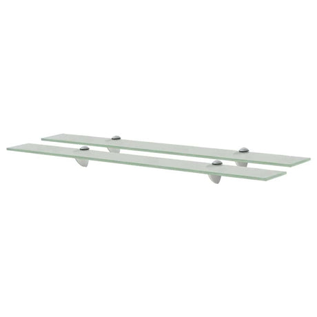 Vidaxl schappen zwevend 2 st 80x20 cm 8 mm glas
