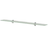 Vidaxl schappen zwevend 2 st 90x20 cm 8 mm glas