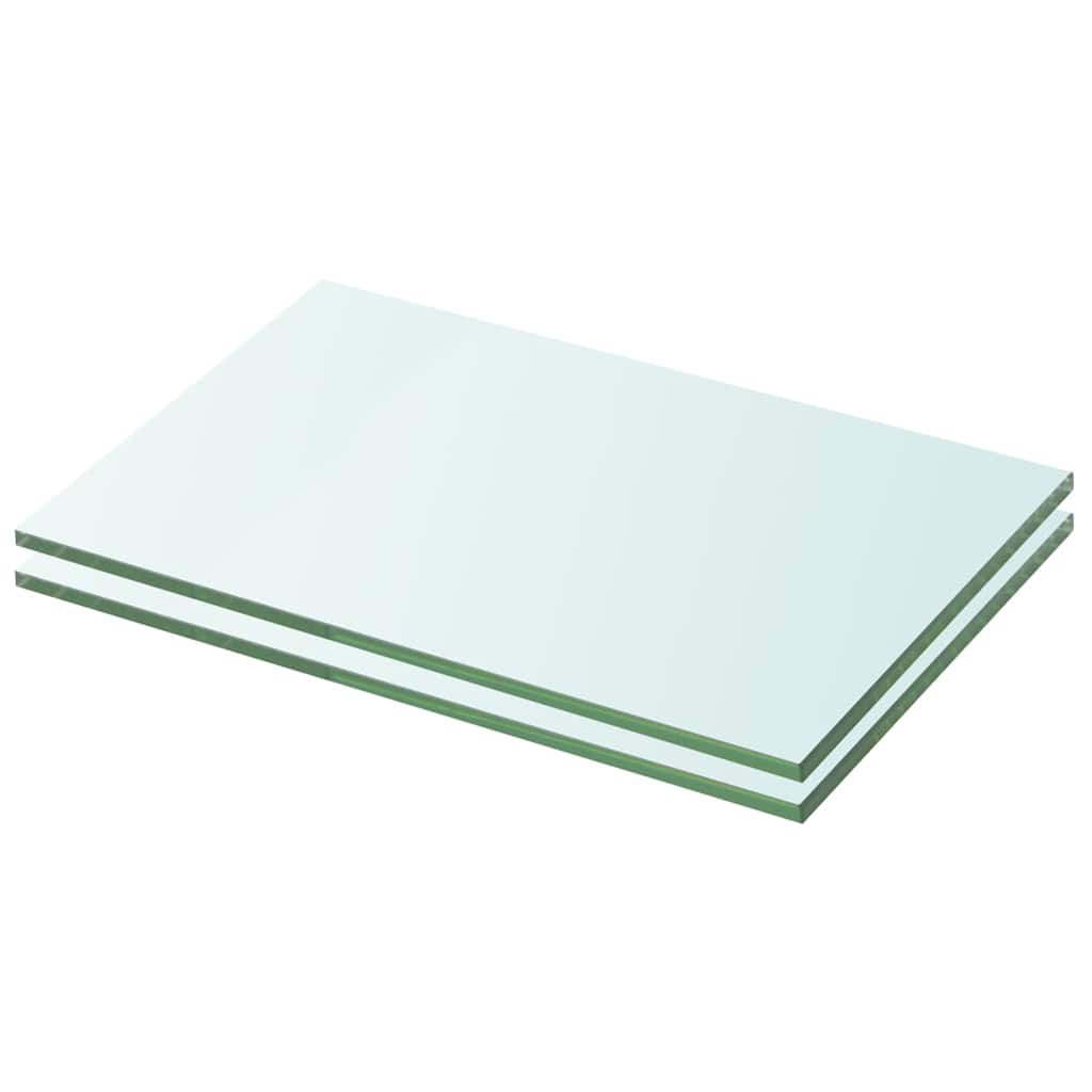 Vidaxl schappen 2 st 20x25 cm glas transparant