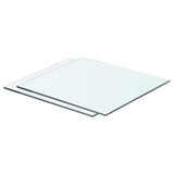 Vidaxl schappen 2 st 40x30 cm glas transparant