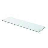Vidaxl schappen 2 st 70x20 cm glas transparant