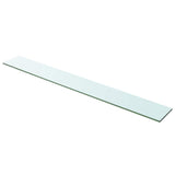 Vidaxl schappen 2 st 100x12 cm glas transparant