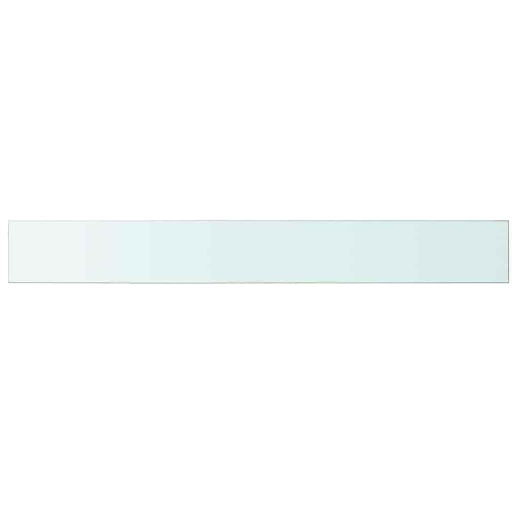 Vidaxl schappen 2 st 100x12 cm glas transparant