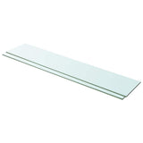 Vidaxl schappen 2 st 100x20 cm glas transparant