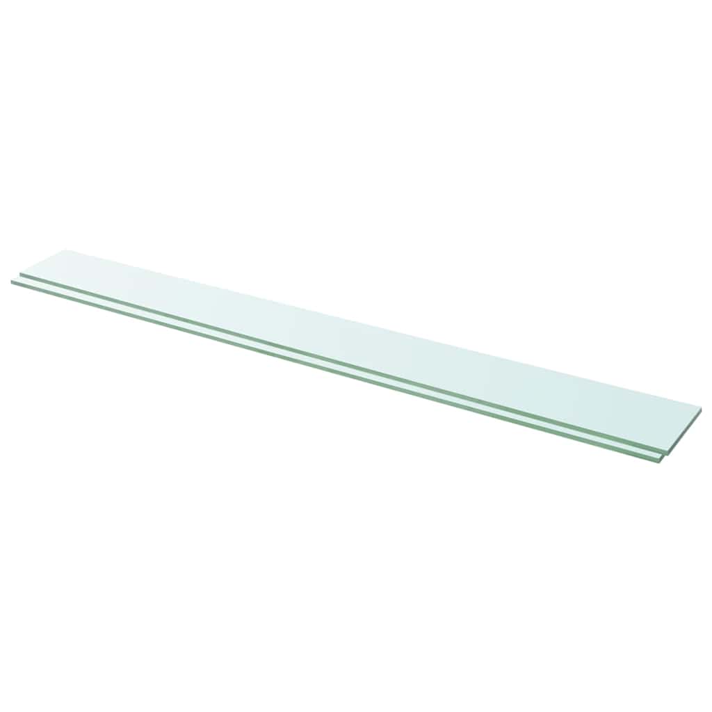 Vidaxl schappen 2 st 110x12 cm glas transparant