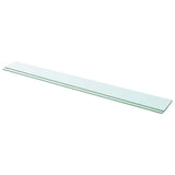 Vidaxl schappen 2 st 110x12 cm glas transparant