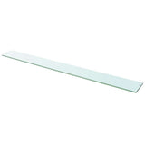 Vidaxl schappen 2 st 110x12 cm glas transparant