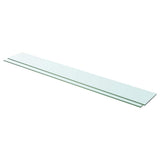 Vidaxl schappen 2 st 110x15 cm glas transparant