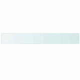 Vidaxl schappen 2 st 110x15 cm glas transparant