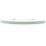 Vidaxl hoekschappen 2 st met chromen dragers 35x35 cm glas transparant
