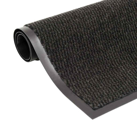 Vidaxl droogloopmatten 2 st rechthoekig getuft 60x90 cm zwart