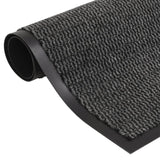 Vidaxl Droogloop Mats 2 pc pravokotno tufting 80x120 cm antracit