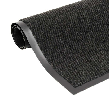 Vidaxl droogloopmatten 2 st rechthoekig getuft 80x120 cm zwart
