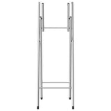 Vidaxl bartafelpoten inklapbaar 45x53x108 cm staal zilverkleurig