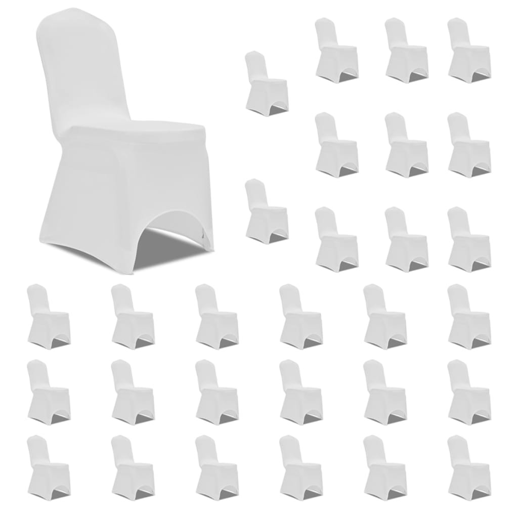 Las cubiertas de asiento de Vidaxl estiran 30 st white