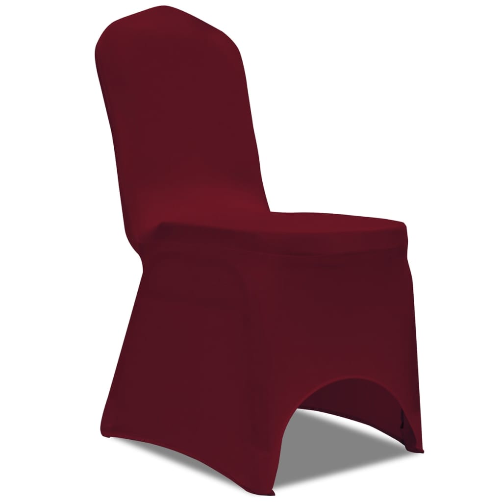 Vidaxl sete dekker strekk 18 st Bordeaux Rood