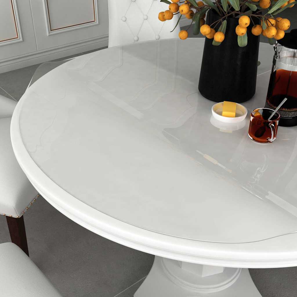 Vidaxl tafelbeschermer ø80 cm 2 mm pvc transparant