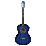 Vidaxl Guitar Classic nybegynner 4 4 39 Lindenhout Blue