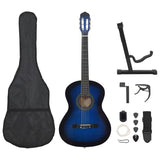 Vidaxl 12-delige gitaarset klassiek beginner 4 4 39 blauw
