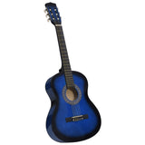 Vidaxl Gitarre Classic Anfänger und Kinder 3 4 36 Blau