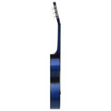 Vidaxl Gitarre Classic Anfänger und Kinder 3 4 36 Blau