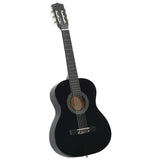 Vidaxl 8-delige gitaarset klassiek beginner 3 4 36 zwart